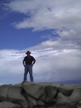 Phil Slattery hiking in the Bisti Wilderness near Farmington, NM, circa 2013
